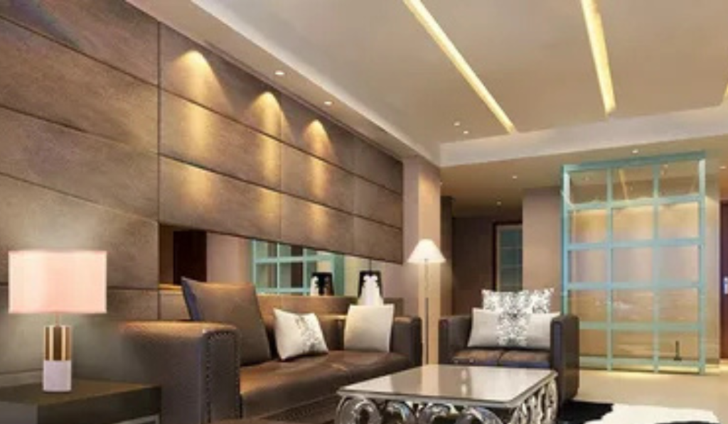 interior design drhomey layered lighting ambient task accent lighting setup in modern home living room diagram